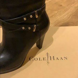 Cole Hann Leather Tall Boots